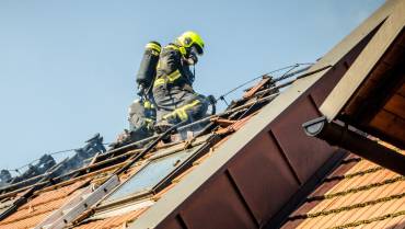 Dachstuhlbrand in Söding-St. Johann