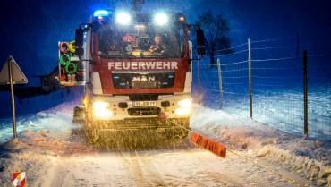 Schneefall bescherte zwei Einsätze!