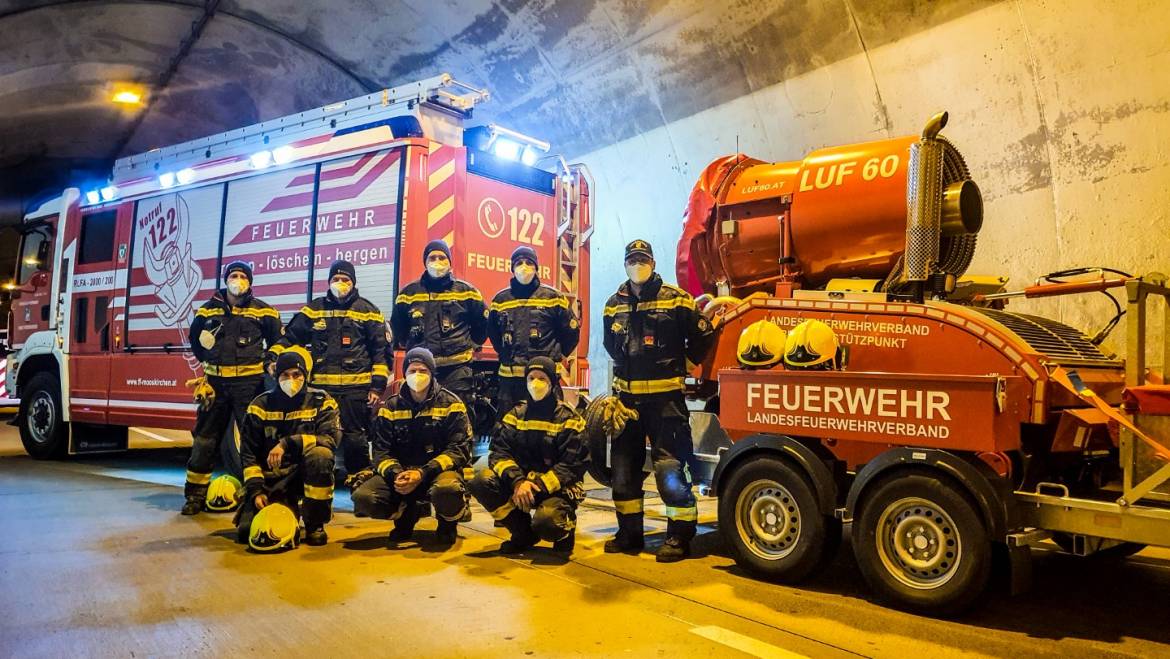 Begehung A2 Herzogbergtunnel und Test LUF60