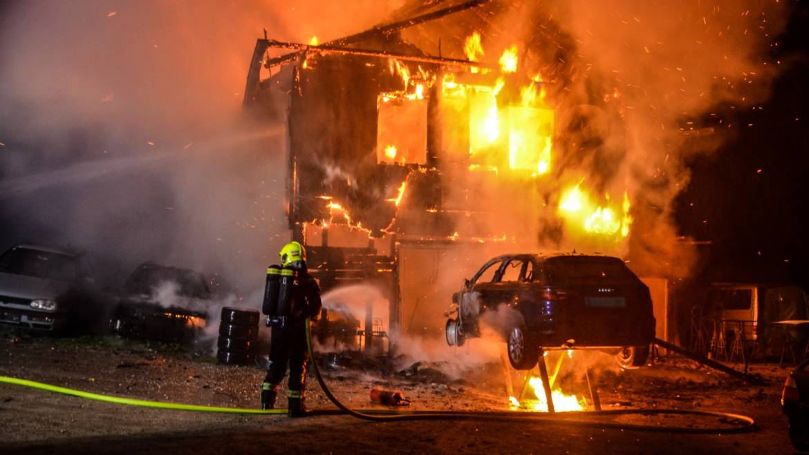 Großbrand in Edenberg