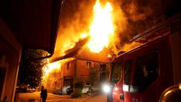 Großbrand in Hallersdorf