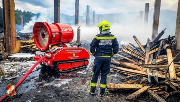 Großbrand in Wernersdorf (DL) – LUF Einsatz!