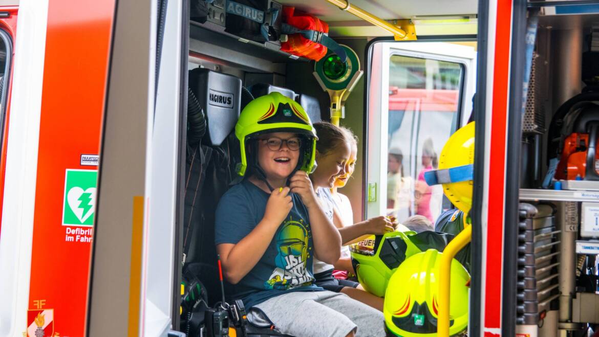 Feuerwehr beim Sportfest der Volksschule Mooskirchen!