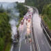 A2: Vollbrand eines Sattelaufliegers