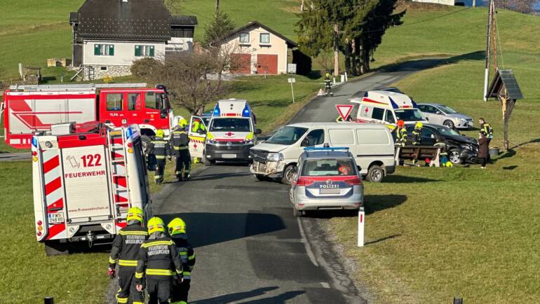 Verkehrsunfall am Zirknitzberg forderte Verletzte!